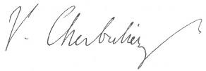 Signature de Victor Cherbulliez